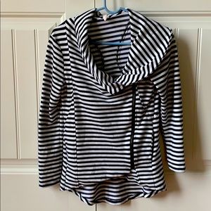 Navy and White stripe cotton jacket